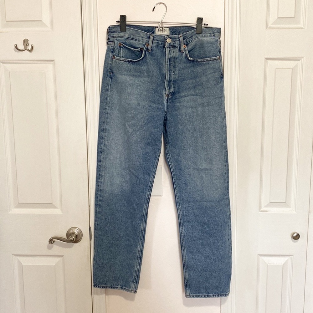Agolde high waisted button up jeans